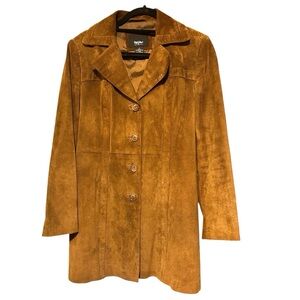 Mossimo Tan Leather Jacket Size S